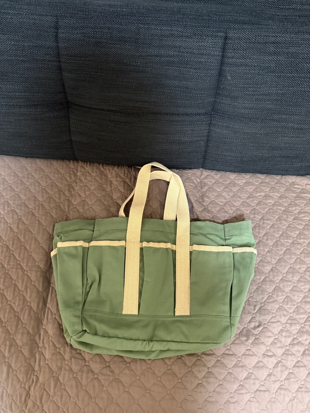 Sembla Garden Tote Canvas Gardening Bag Multi Pocket Utility Tote NWOT